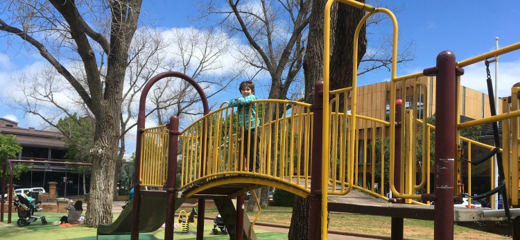 climbing frame at park