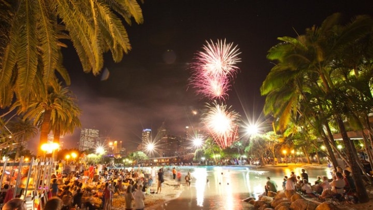 NYE Fireworks South Bank