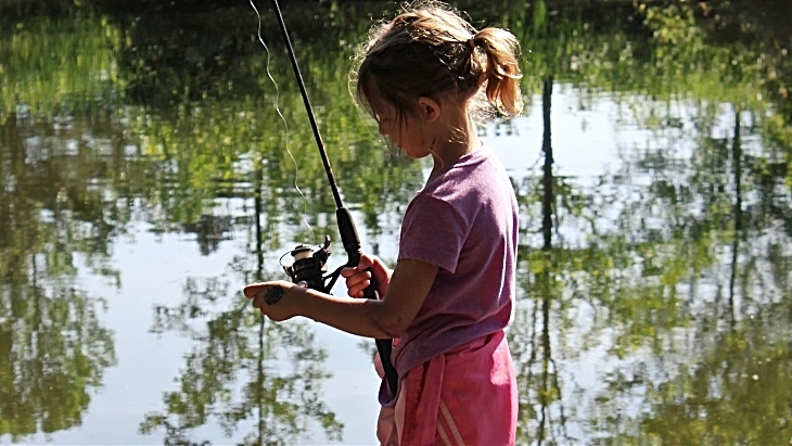 Fishing with kids