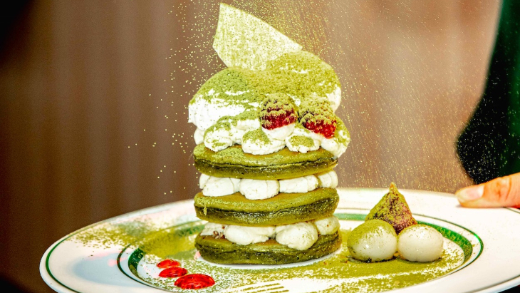 Matcha pancakes