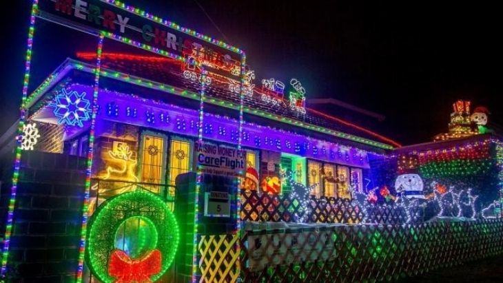 Christmas lights display in Sydney