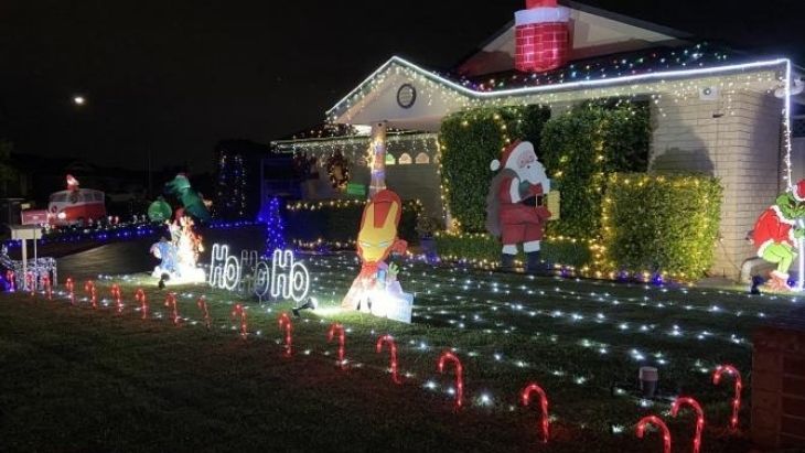 Christmas lights in the suburbs Glenmore Park