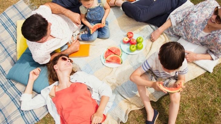 Family Picnic Valentine's Day