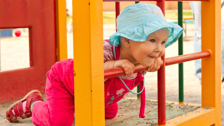 Little girl at the playground