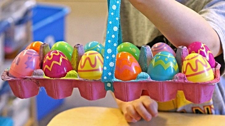 DIY Egg Carton Easter Basket