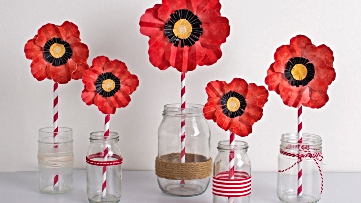 Anzac Day Poppy Printable by Tiny Me