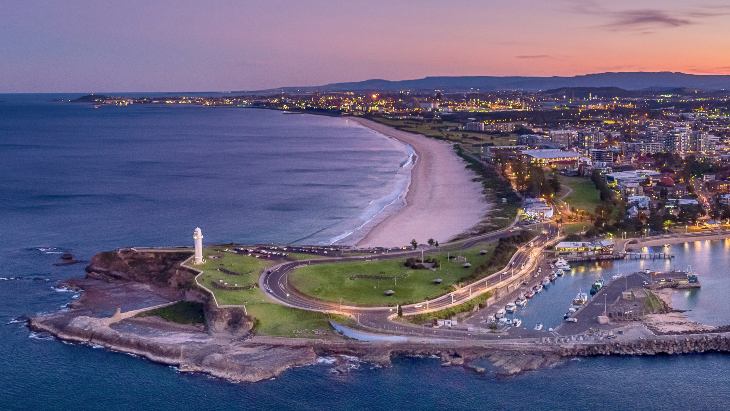 Day trips from Sydney - Wollongong at sunset