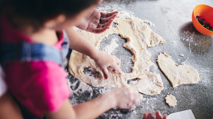 Kids baking in the kitchen