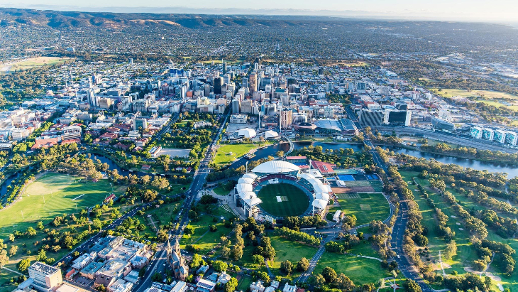 Adelaide aerial view