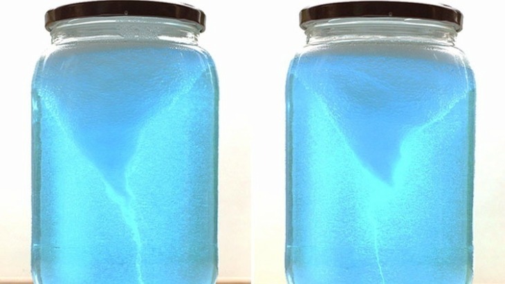 Tornado in a bottle science experiment