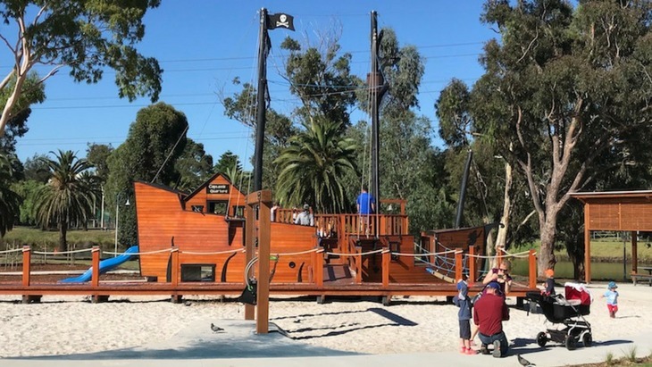 Riverside Park pirate ship