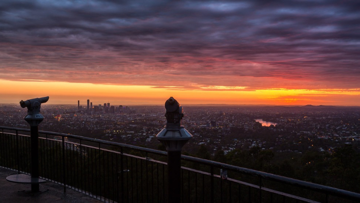 Mt Coot-tha sunrise