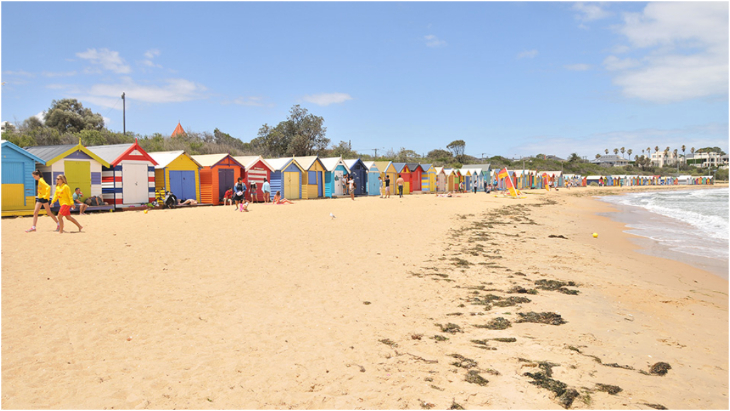 Brighton Beach in Melbourne