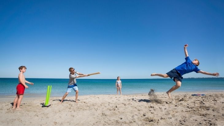 Aussie Summer Beach Cricket