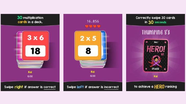 Times Tables Hero aims to make learning the times tables cool and fun for the whole family.
