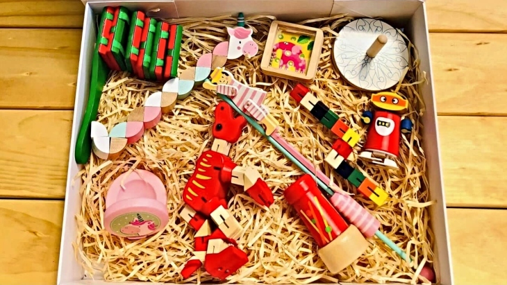 Sensory Street Wooden Wonders Unicorn Gift Box