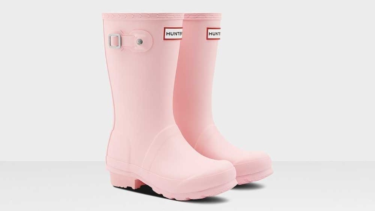 Kids pink gumboots