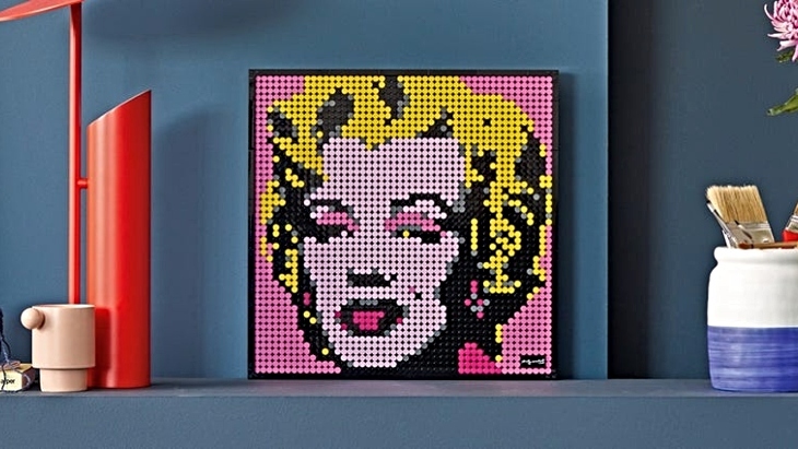 LEGO Andy Warhol’s Marilyn Monroe Wall Art