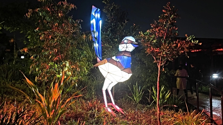 GLOW at Sydney Zoo Review Bird Lantern