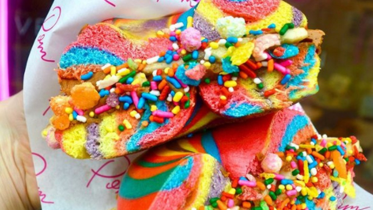 Rainbow Bagels the Rocks