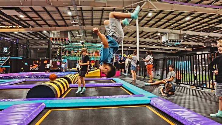Area 51 Launchpad Trampoline Jump at Australia's largest indoor playground