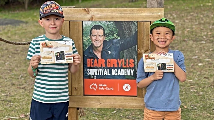 Bear Grylls Survival Academy Experience with your stay at NRMA Parks and Resorts.