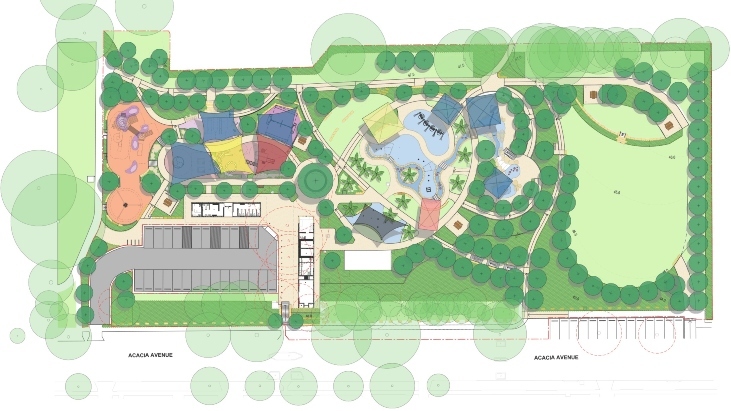 Greenacre Splash Park map