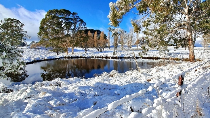 Snow near Sydney 2024