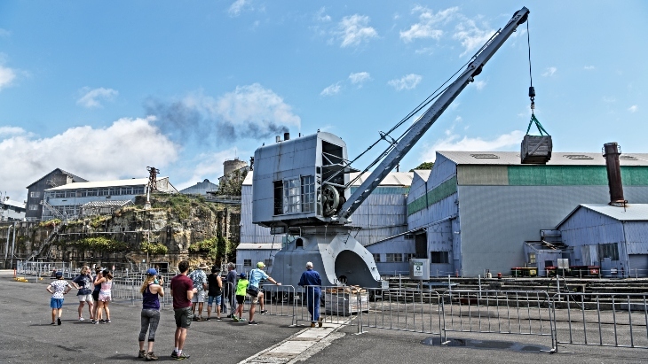 Cockatoo Island Iron Giants Crane Demo