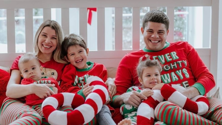 Matching family Christmas pyjamas