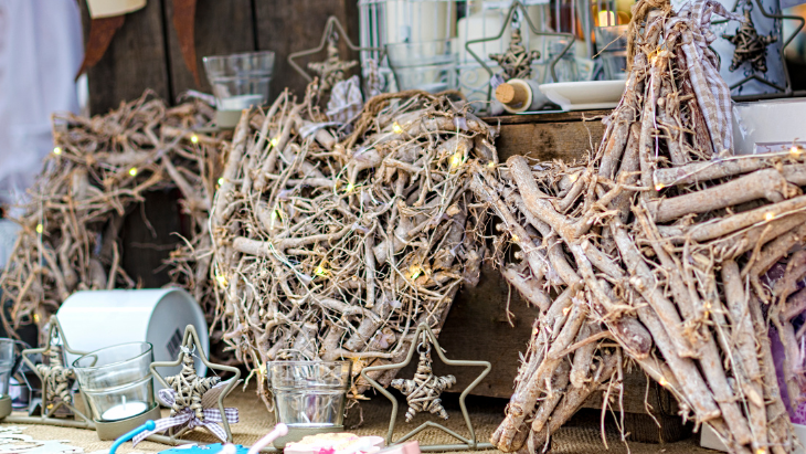 Christmas market stall