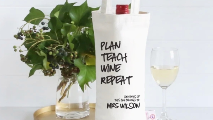 Plan Teach Wine Repeat Wine Bag