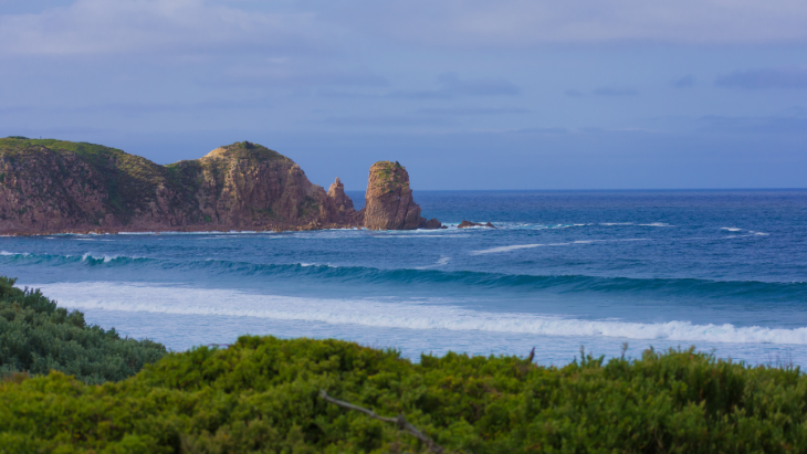 Aerial view of Phillip Island