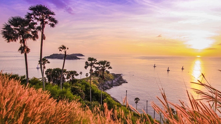 Sunset at Promthep Cape