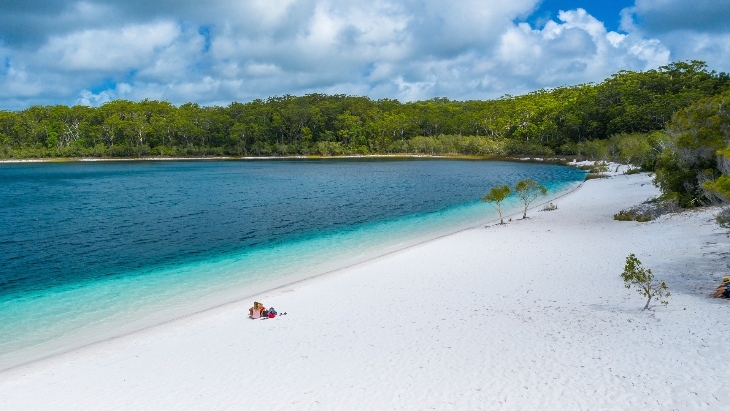 Beach camping near Brisbane