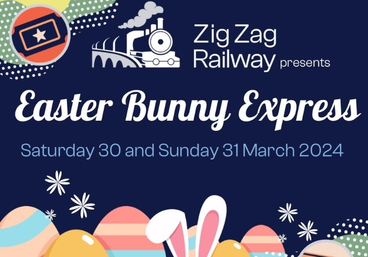Easter Bunny Express at Zig Zag Railway