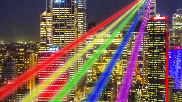 Global Rainbow | Yvette Mattern | Sydney Tower