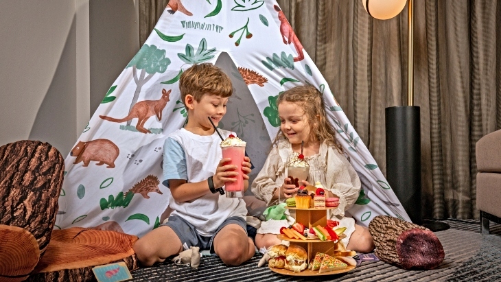 Glamping and high tea package at Novotel Sydney Parramatta.