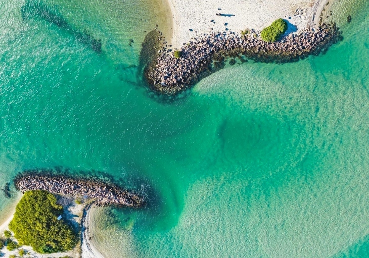 Aerial view of Naru Reserve