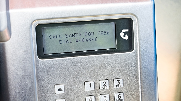 Call Santa for free from any Telstra payphone