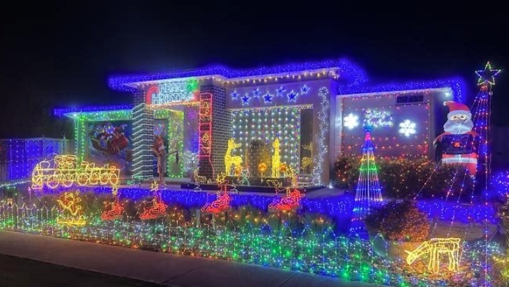 Christmas lights in Melbourne