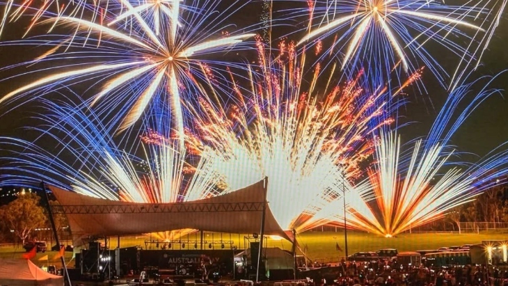 Aus day fireworks Rooty Hill