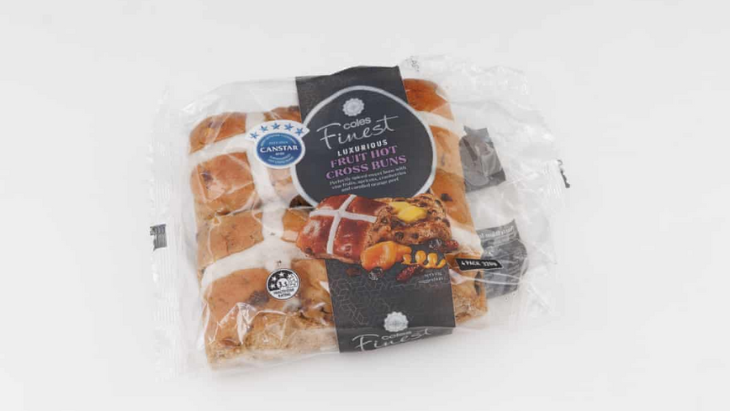 Coles Hot Cross Buns