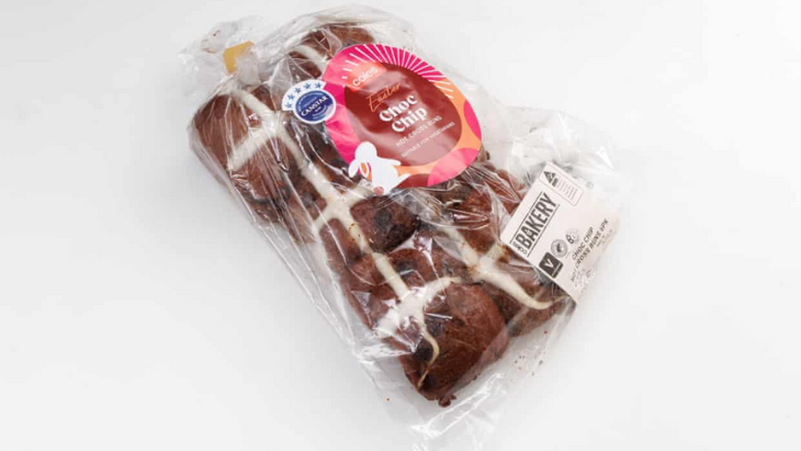 Coles Chocolate Hot Cross Buns
