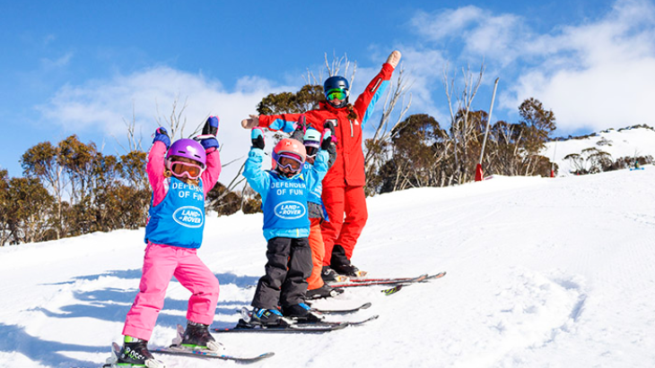 Kids Skiing at Thredbo