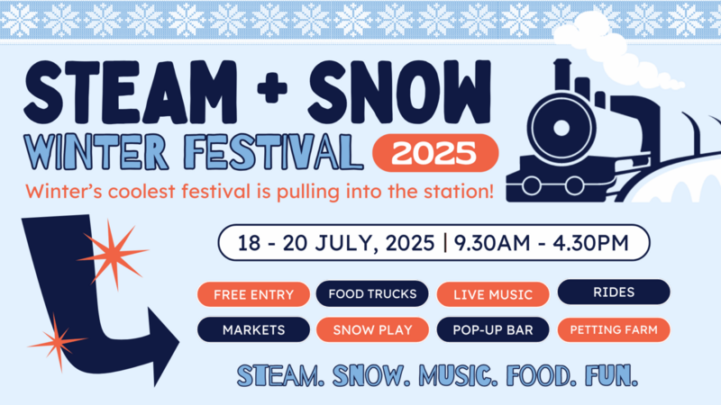 Zig Zag Railway Steam + Snow Festival