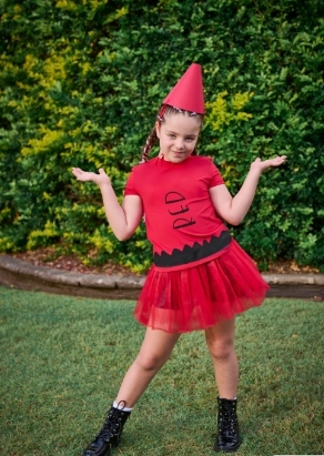 The Day the Crayons Quit inspired crayon costume 