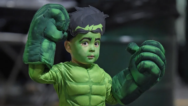 The Hulk makeup halloween