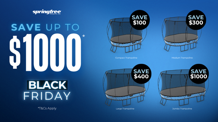 Springfree Trampolines Black Friday Sale