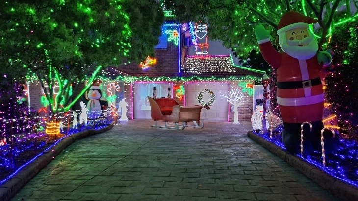 Christmas lights in Sydney